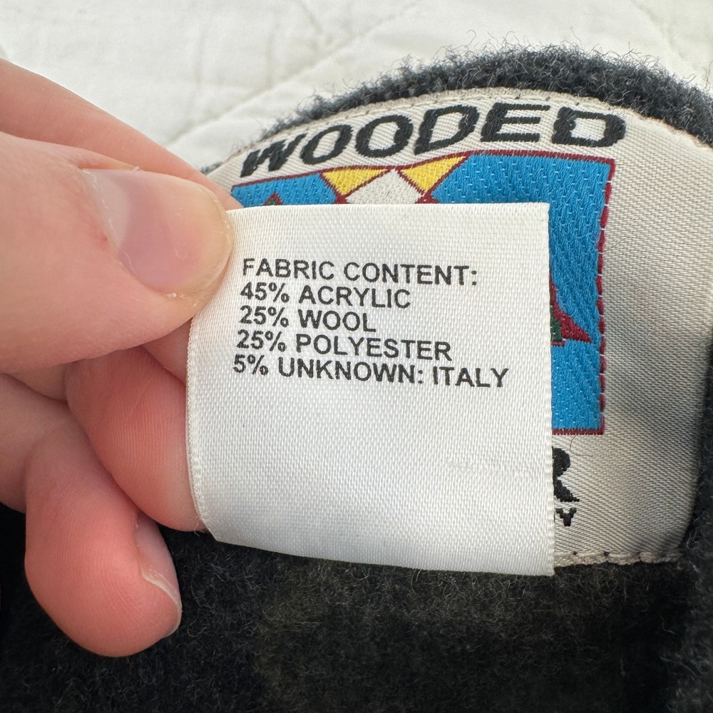 VTG! Wooded River Clothing Company L Wool Blend Western Moose Print Jacket USA - Picture 4 of 16